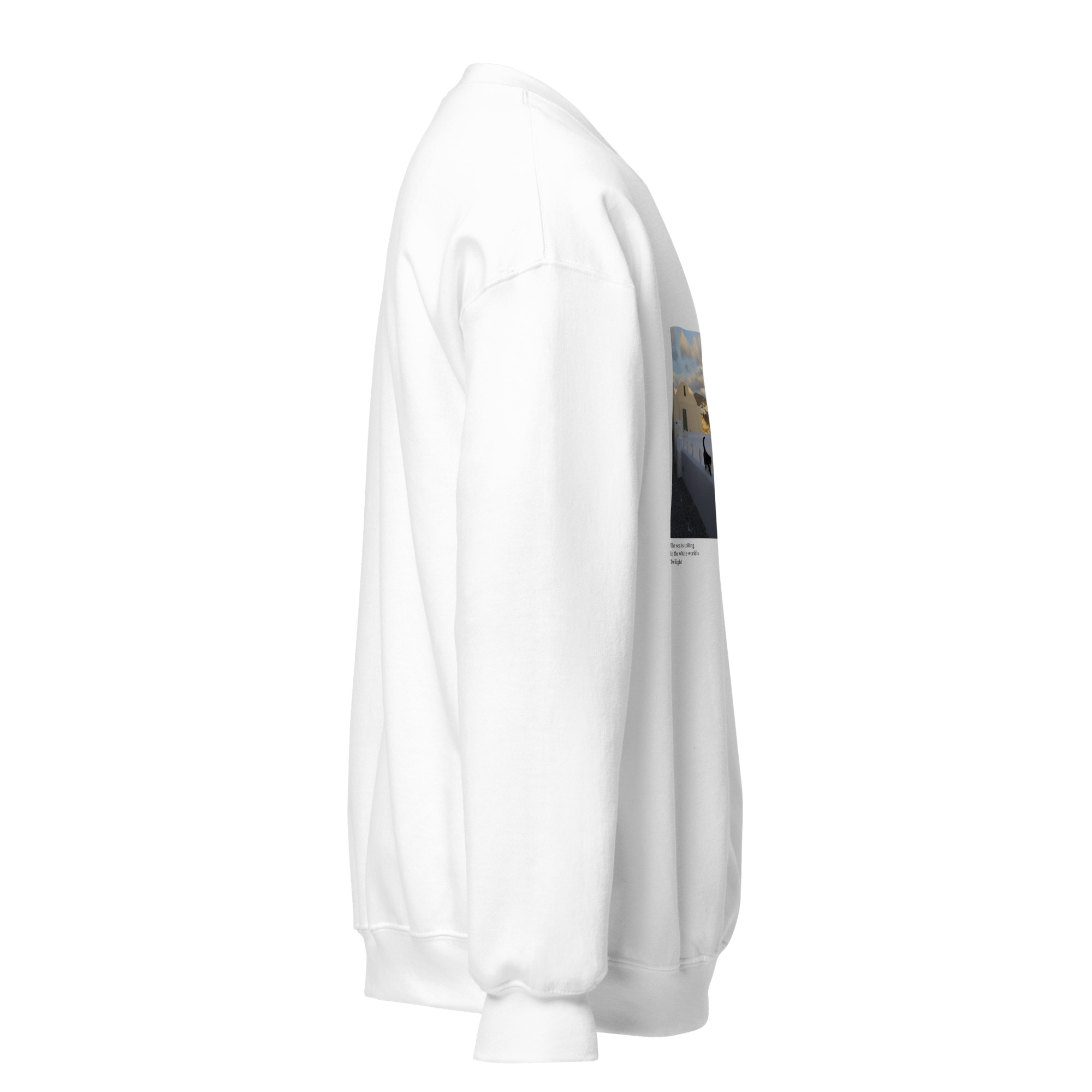 Unisex Sweatshirt: White World - Image 9
