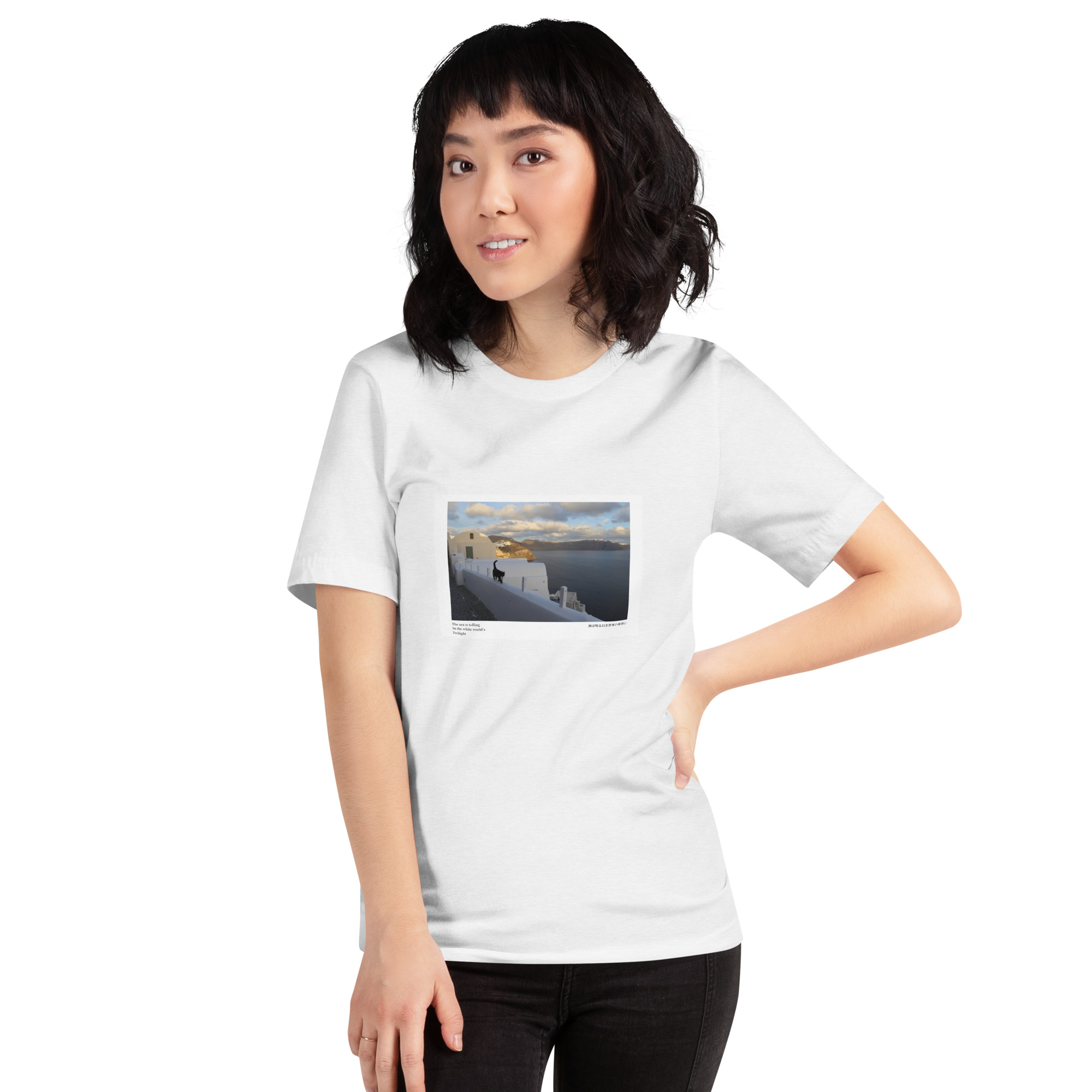 Unisex t-shirt: White World - Image 14
