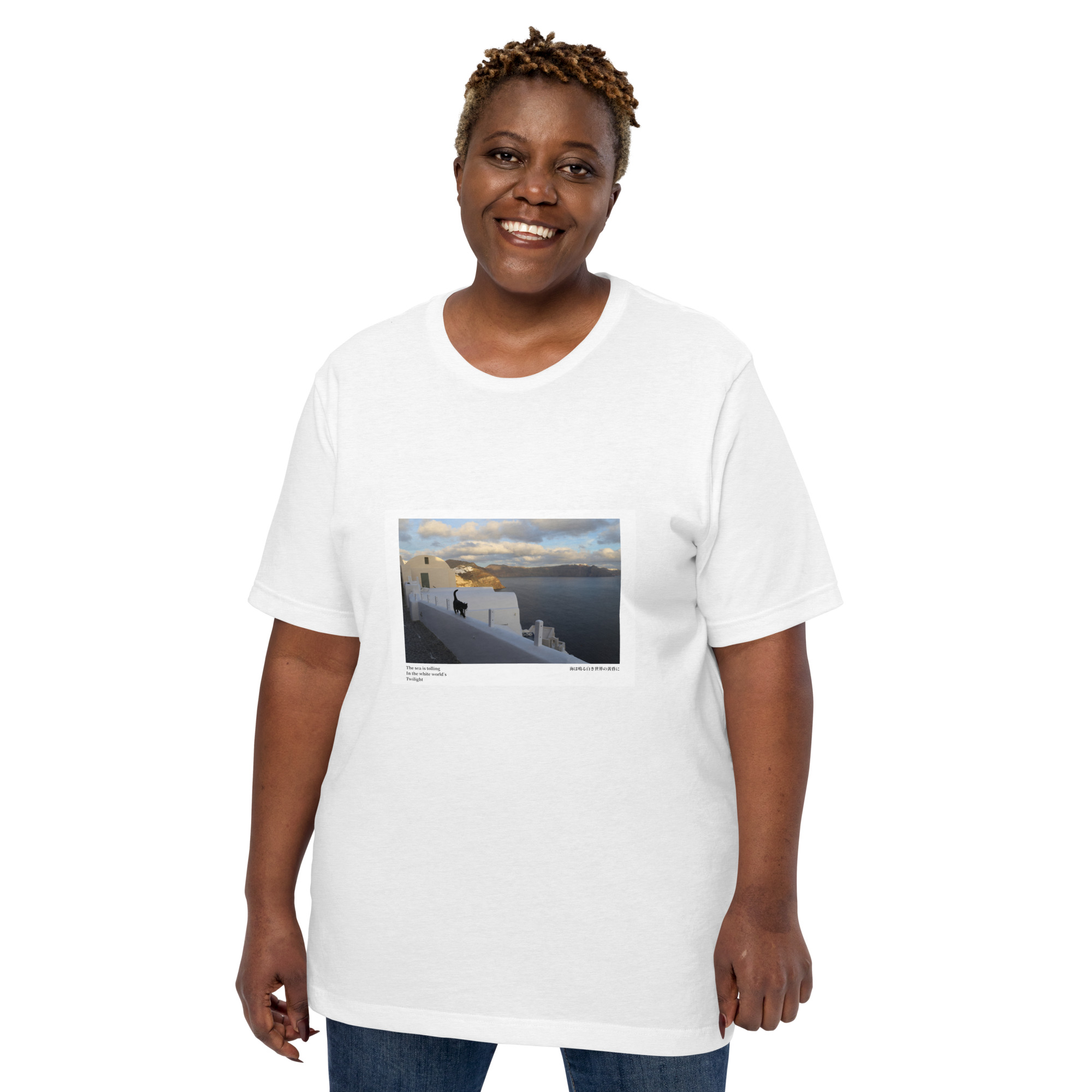 Unisex t-shirt: White World - Image 15