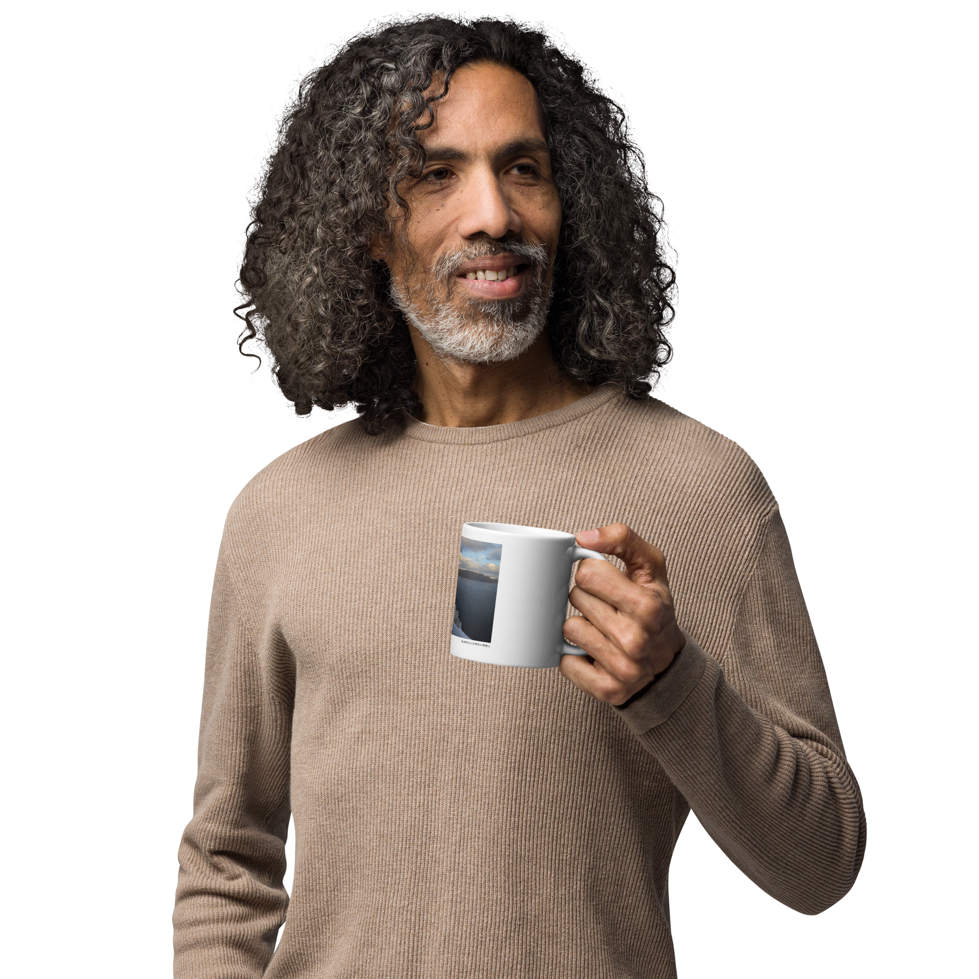White glossy mug: White World - Image 7