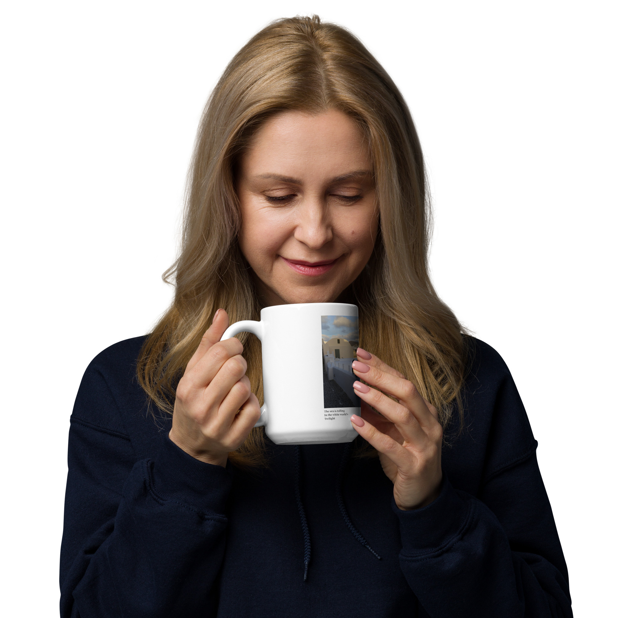 White glossy mug: White World - Image 11